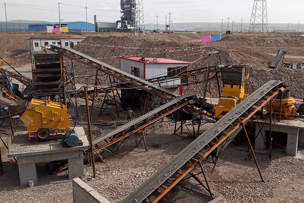 青海刚察时产160吨鹅卵石制砂生产线